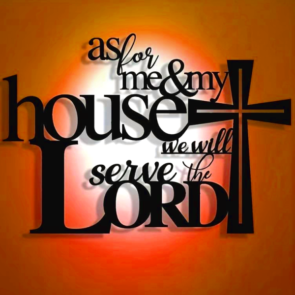 Christian Metal Wall Decor with Cross & Scripture - Black Finish