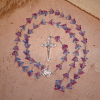 Pastel Bloom Lily-of-the-Valley Glass Rosary with Our Lady: Pure Marian grace