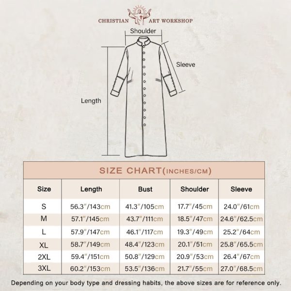 Christianartworkshop Classic Multicolor Clergy Robe with Contrast Trim & Medieval Elegance