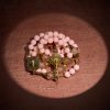 Elegant Pink Beads Faithful Rosary with Divine Mercy for Spiritual Comfort