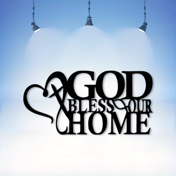 Christianartworkshop God Bless Our Home Metal Wall Decor: Divine Blessing & Family Faith
