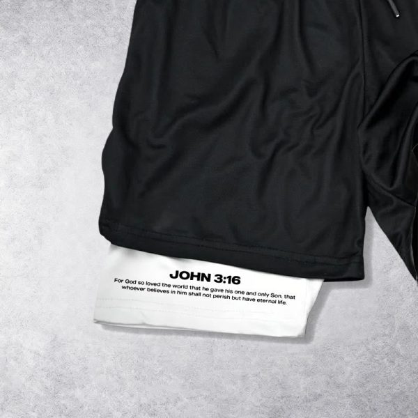 Christianartworkshop John 3:16 The Cross Performance Shorts