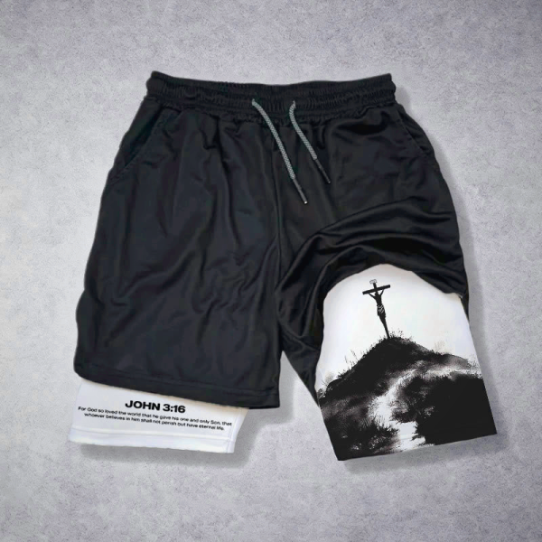 John 3:16 The Cross Performance Shorts