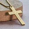 Christianartworkshop Stainless Steel Lord's Prayer Pendant Cross Necklace