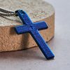 Christianartworkshop Stainless Steel Lord's Prayer Pendant Cross Necklace