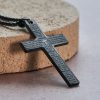 Christianartworkshop Stainless Steel Lord's Prayer Pendant Cross Necklace