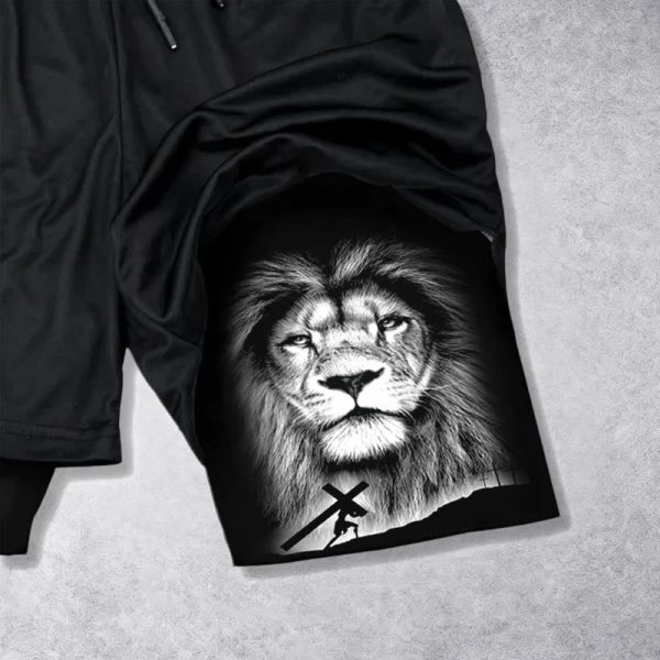 Joshua 1:9 Lion Performance Shorts