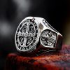 Christianartworkshop St. Benedict Cross Faith Ring: A Symbol of Loving Gift