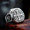 Christianartworkshop St. Benedict Cross Faith Ring: A Symbol of Loving Gift