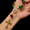 Christmas Pocket Rosary & Car Charm: Devotion & Festive Grace