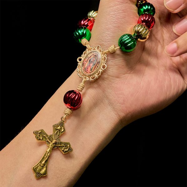Christmas Pocket Rosary & Car Charm: Devotion & Festive Grace