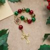 Christmas Pocket Rosary & Car Charm: Devotion & Festive Grace