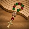 Christmas Pocket Rosary & Car Charm: Devotion & Festive Grace