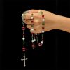 Christmas Crystal Rosary with Cross: Faithful Celebration & Heavenly Bond