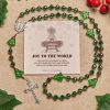 Christmas Gift: Joyful Green Tree of Hope Christmas Rosary: Celebrate Christ's Birth