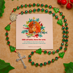 Christmas Gift: Joyful Green Tree of Hope Christmas Rosary: Celebrate Christ's Birth
