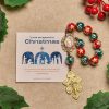 Christmas Gift: Christmas Devotion Red Green Holiday Beads Pocket Rosary: Pray anywhere, anytime