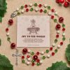 Christmas Gift: Faithful Celebration & Heavenly Bond Crystal Rosary with Cross