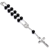 Handmade Beaded Cross Bracelet Pocket Rosary