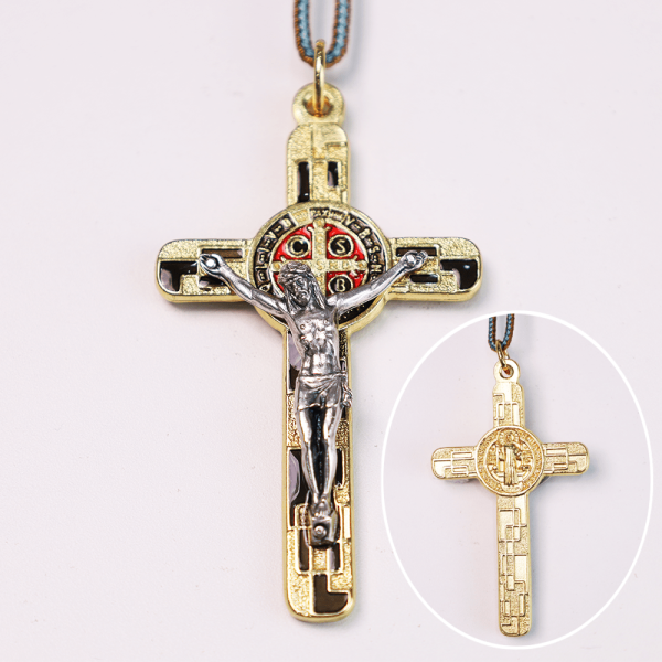 Olive Wood Pocket Rosary with Special-Made Saint Benedict Medal & Crucifix