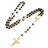 Stainless Steel/Crystal Beads Rosary with Crucifix