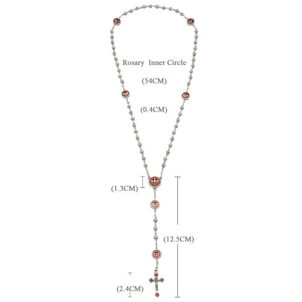 Enamel Holy Spirit Catholic Rosary