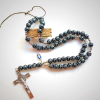 Hand Knit Basketball Spherical Beads Sports Prayer Rosary