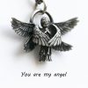 Christianartworkshop Praying Angel Wing Pendant Good Luck Necklace