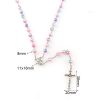 Two-color Pearl Crucifix Rosary