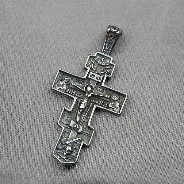 Titanium Orthodox Jesus Crucifix Necklace Protection Jewelry
