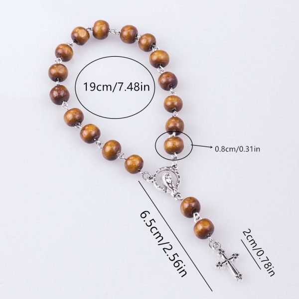 Crucifix Pine Beads Baptism/Prayer Strings
