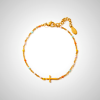 Delicate Minimalist Cross Bracelet