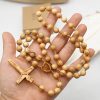 Christianartworkshop Handmade Olive Wood Quality Praying Rosary