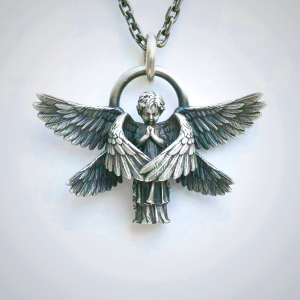 Praying Angel Wing Pendant Good Luck Necklace