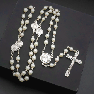 The Four Temples Of Christ Mother-of-Pearl Rosary