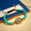 Turquoise St. Benedict Prayer Bracelet - Christian Artwork