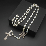 Blessed Virgin Mary: Catholic Mother-of-Pearl Rosary