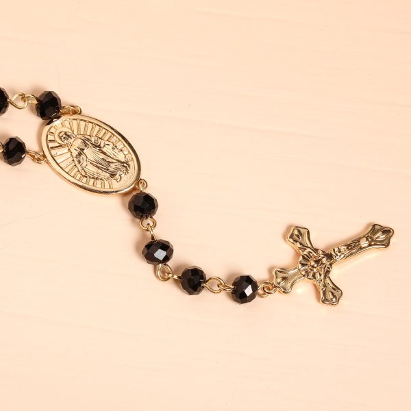 Christianartworkshop Virgin Mary Medal & Crucifix Pendant Necklace