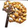 Handmade Olive Wood Crucifix Prayer Rosary