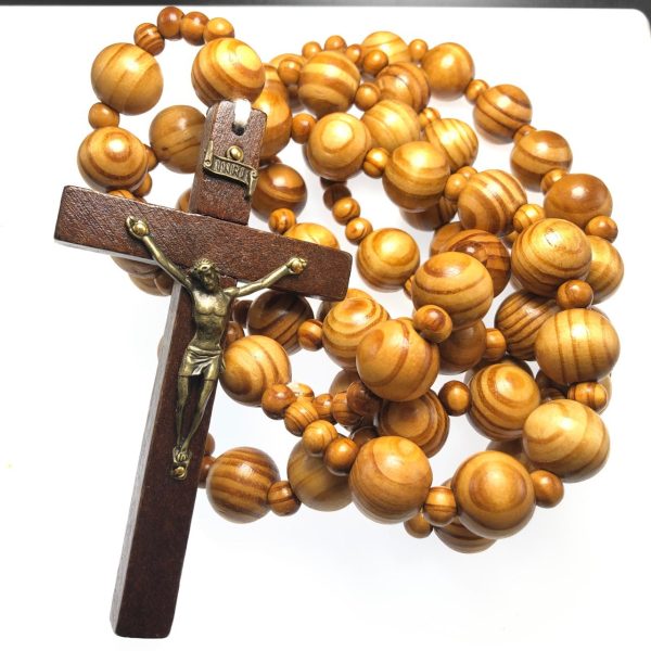 Handmade Olive Wood Crucifix Prayer Rosary
