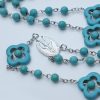 Turquoise Cross Blessing Rosary