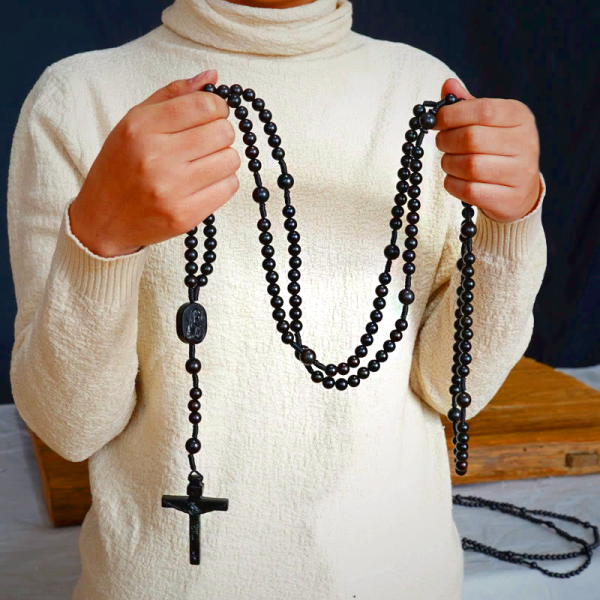 Olive Wood Beads Fifteen Decade Praying Rosary of the Blessed