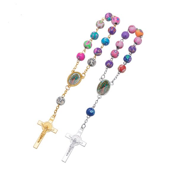 Soft Ceramic Single Decade Rosary Bracelet