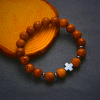 Cross Wooden Bead Bracelet