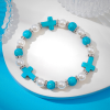 Pearl & Turquoise Cross Healing Energy Bracelet