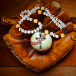 Hand-Woven Baseball Beads Sports Prayer Rosary
