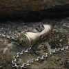 Skull and Crossbones Bullet Pendant Necklace