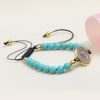 Christianartworkshop Turquoise St. Benedict Prayer Blessing Beaded Bracelet
