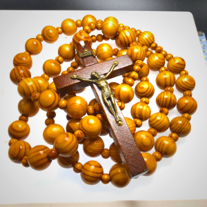 Handmade Olive Wood Crucifix Prayer Rosary