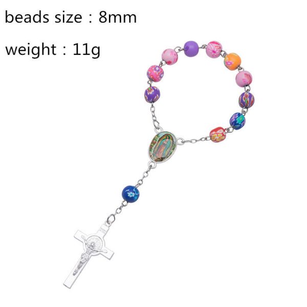 Soft Ceramic Single Decade Rosary Bracelet